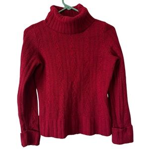 3/$20 Express Dark Red Cowl Neck Merino Wool Blend Sweater